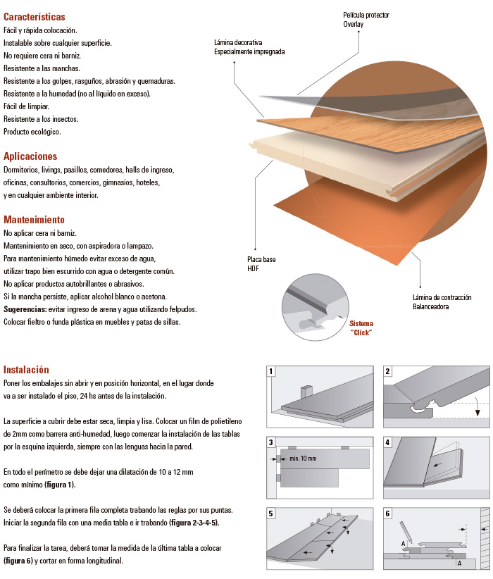 pisos flotantes laminados